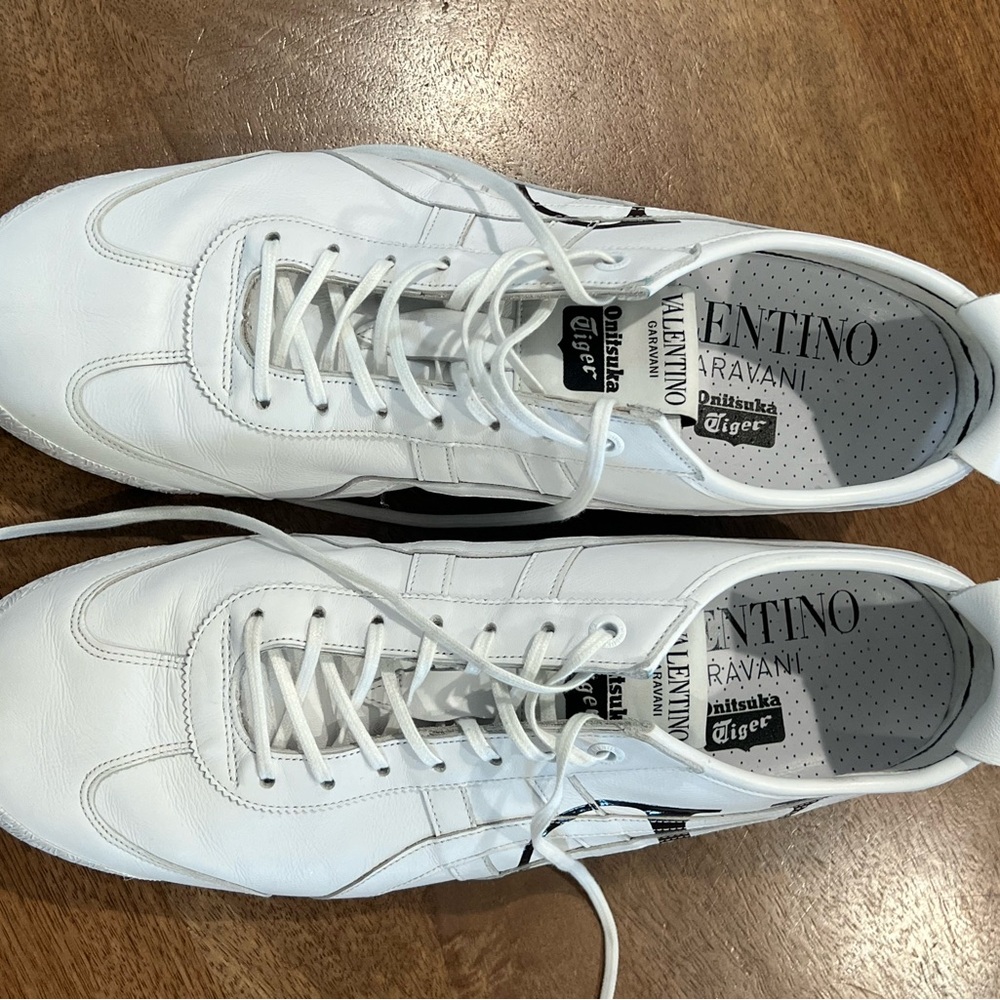 Onitsuka Tiger collab with Valentino Garavani by Asics White and Black Sneakers